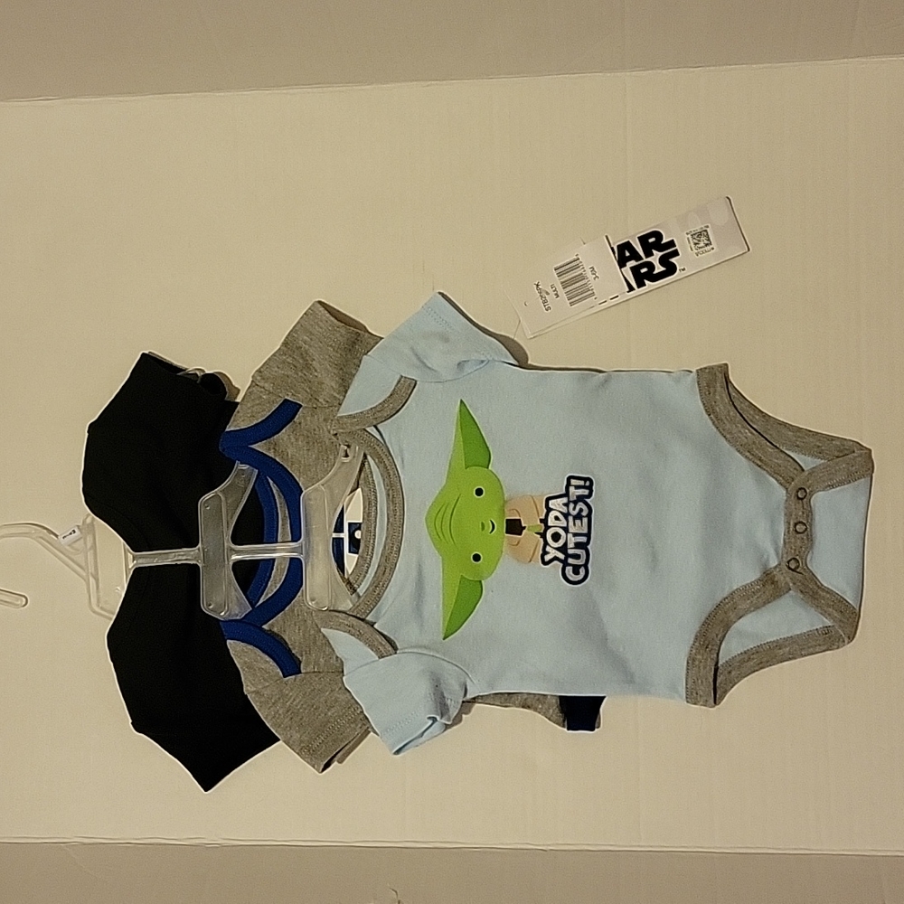 NWT: Star Wars Set of 3 Bodysuits/Onesies